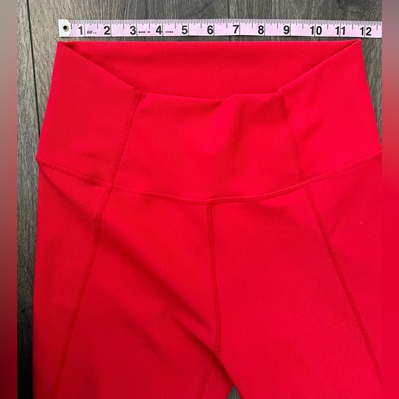 WILO the Label Ribbed leggings Red Size Large - Picture 8 of 11